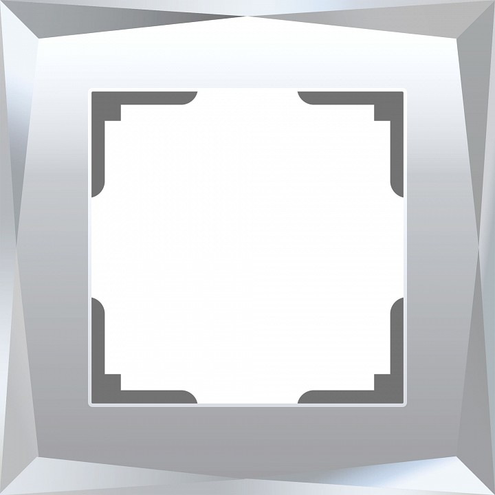 Рамка на 1 пост werkel diamant (зеркальный) w0011220