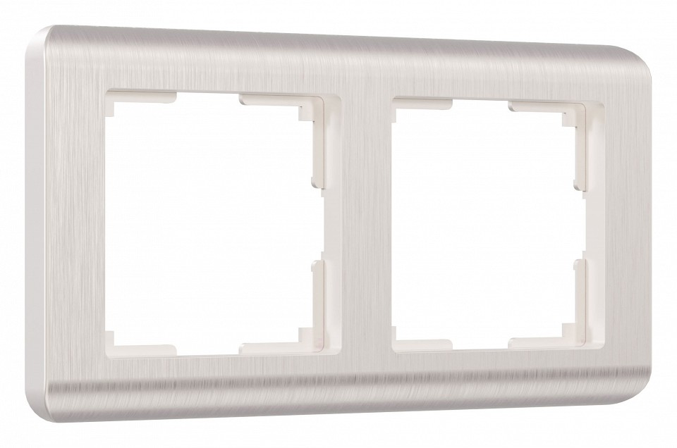 Рамка на 2 поста werkel stream (перламутровый) w0022113