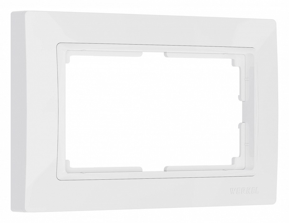 Рамка для двойной розетки werkel snabb basic (белый) w0082001