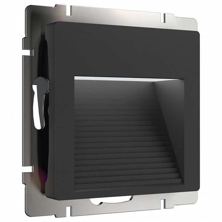 Заглушка для поста с подсветкой, Без рамки werkel черный w1154208