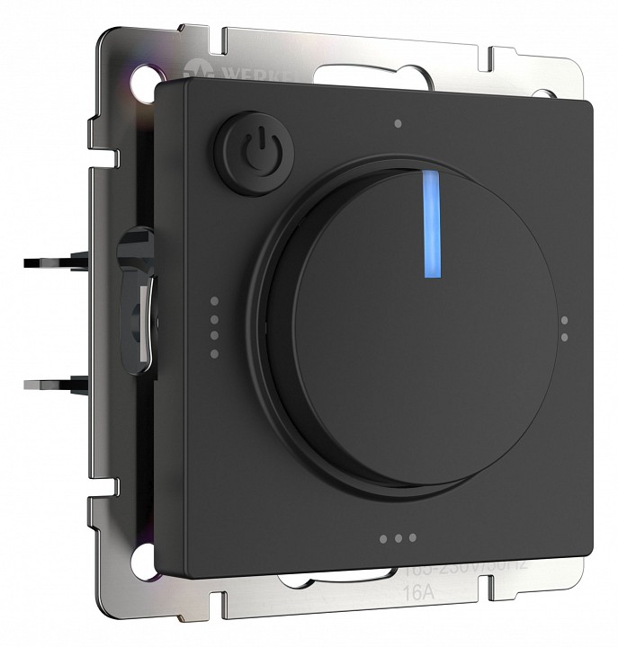 Терморегулятор электромеханический для теплого пола werkel черный w1151108