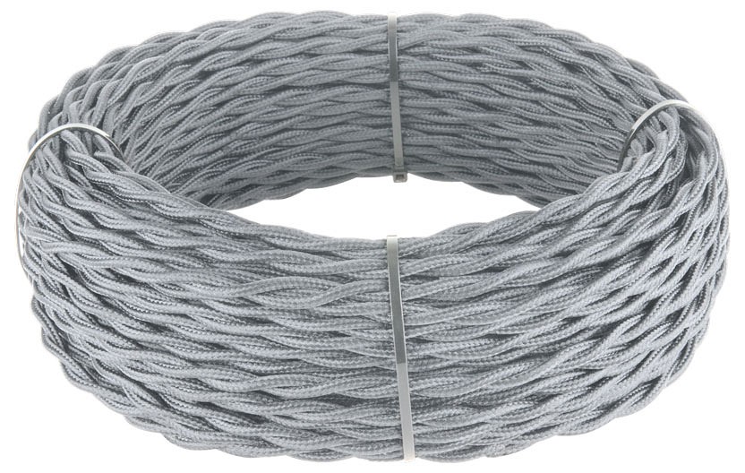 Провод электрический werkel ретро 3х2, 5 (серый) w6453615