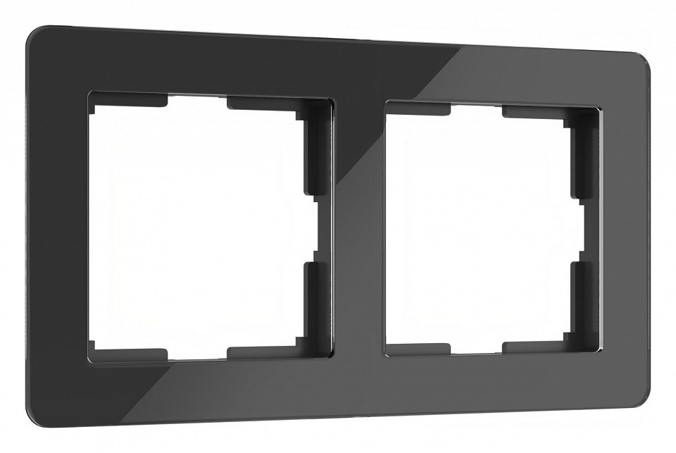 Рамка на 2 поста werkel acrylic (черный) w0022708