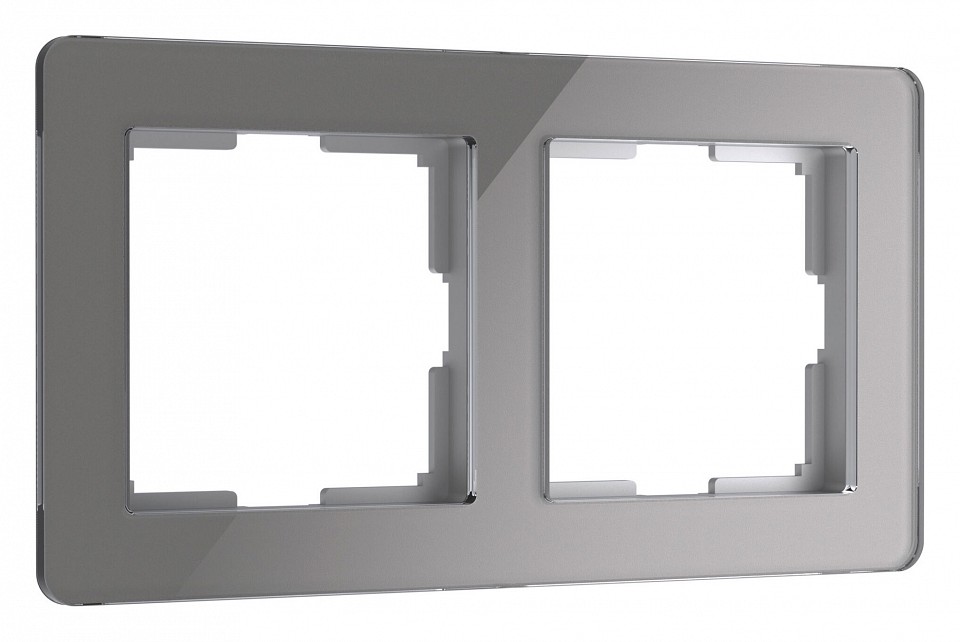 Рамка на 2 поста werkel acrylic (графит) w0022704
