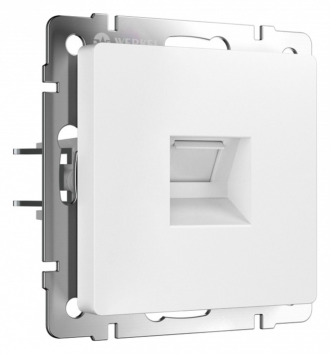 Розетка ethernet rj-45 без рамки werkel белый матовый w1181061