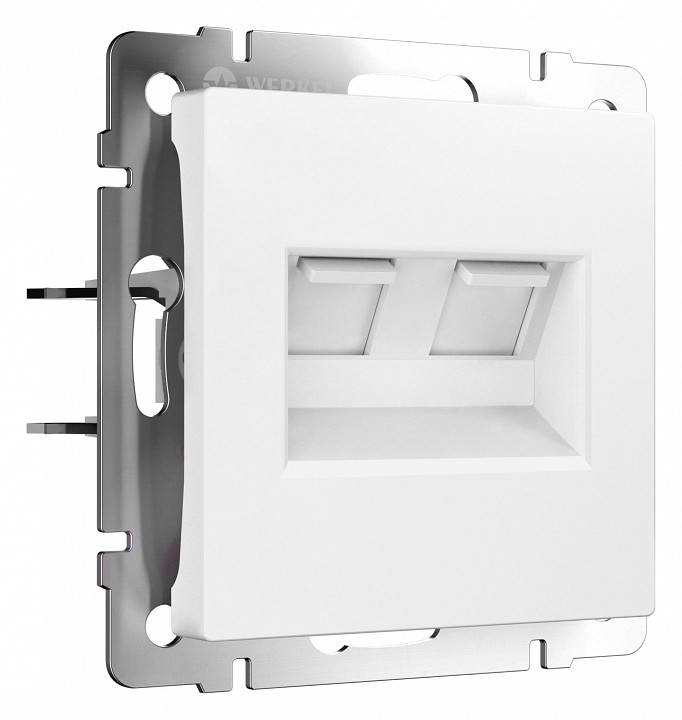 Розетка ethernet rj-45 без рамки werkel белый матовый w1181161