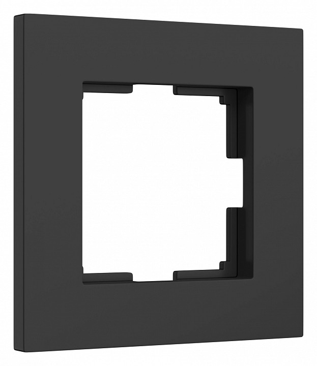Рамка на 1 пост werkel slab (черный софт) w0012908