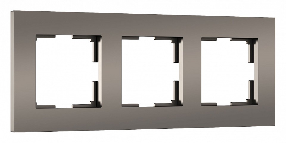 Рамка на 3 поста werkel slab (бронза софт) w0032963