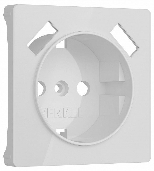 Накладка для розетки с заземлением и 2хusb werkel белый акрил w1179541
