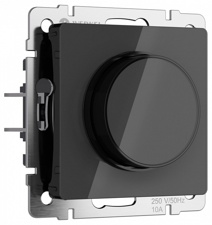 Диммер без рамки werkel черный акрил w1142048