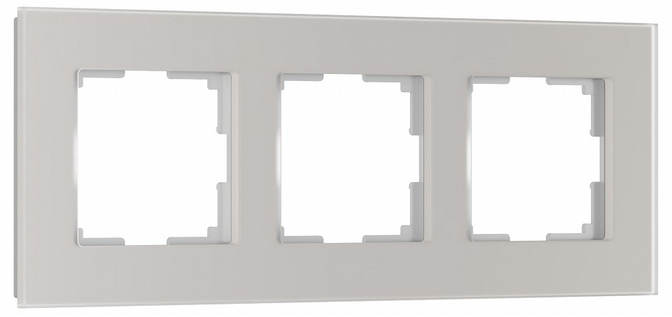 Рамка на 3 поста werkel senso дымчатый w0033117