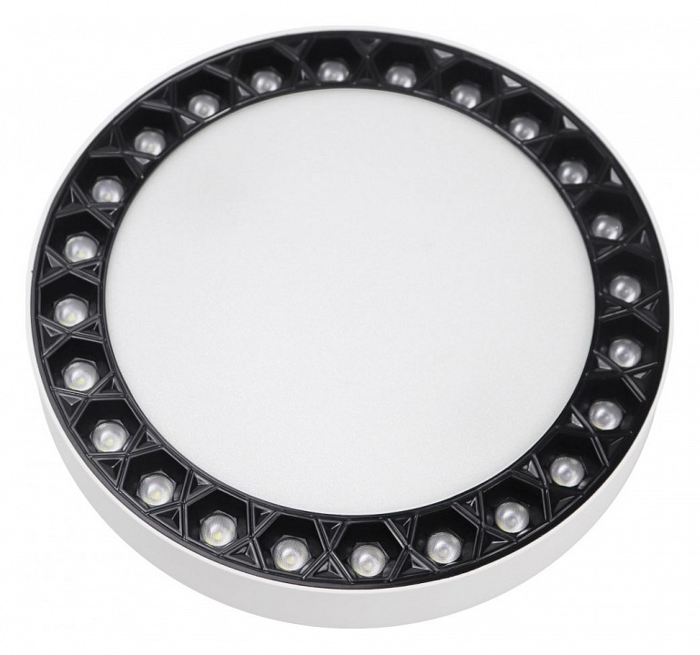 Накладной светильник iledex technical mercury 5552-24w-d165-3/4k-wh+bk