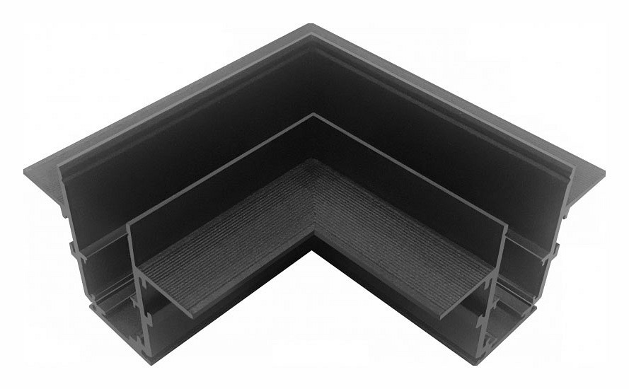 Соединитель угловой l-образный для треков встраиваемых iledex technical vision48/22 corner connect 4822-022-95/95-bk