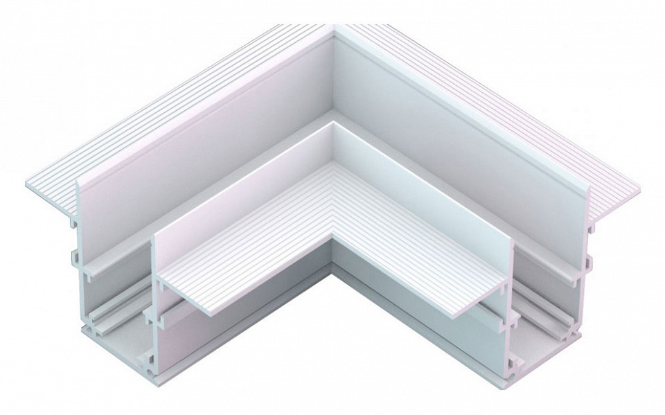 Соединитель угловой l-образный для треков встраиваемых iledex technical vision48/22 corner connect 4822-022-95/95-wh