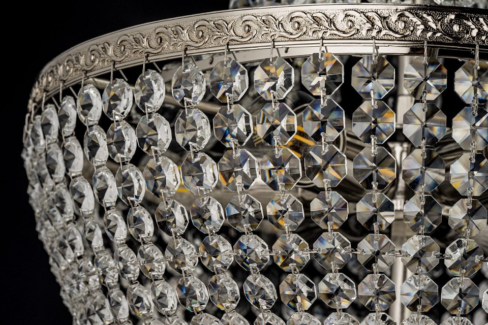 Подвесная люстра arti lampadari castellana nickel castellana e 1.5.40.100 n