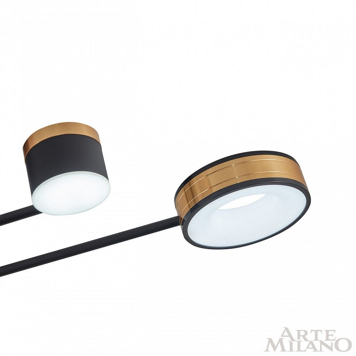 Потолочная люстра arte milano ferrara-71040 271040/6 bk/gd