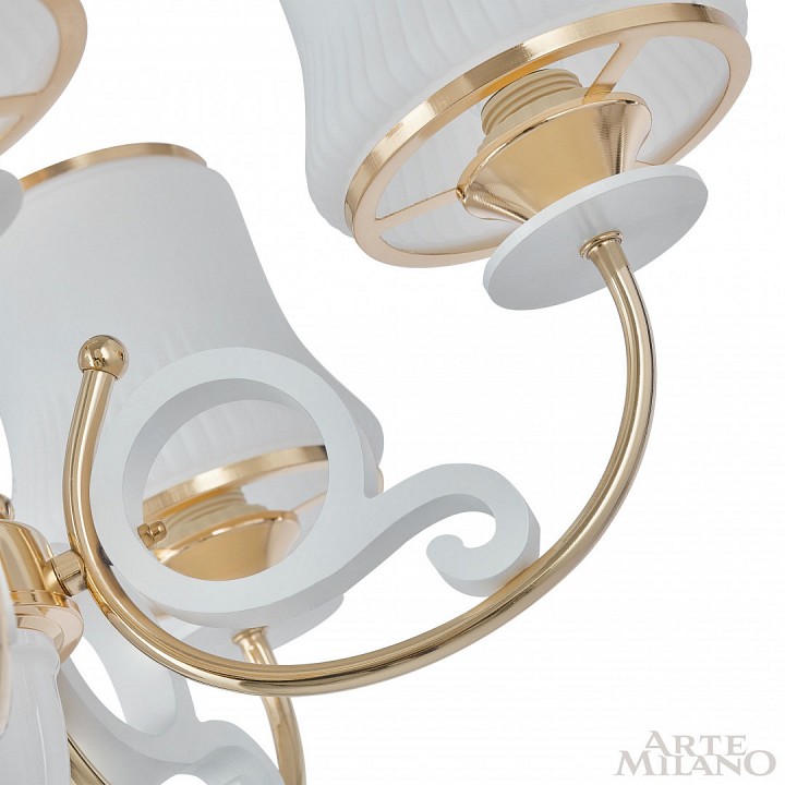 Подвесная люстра arte milano florentia-1097 301097/5 wh/gd