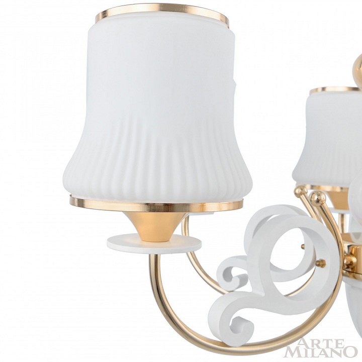 Подвесная люстра arte milano florentia-1097 301097/6 wh/gd
