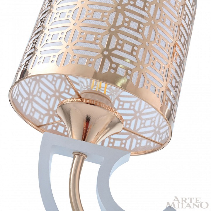 Подвесная люстра arte milano florentia-8857 308857/5 wh/gd