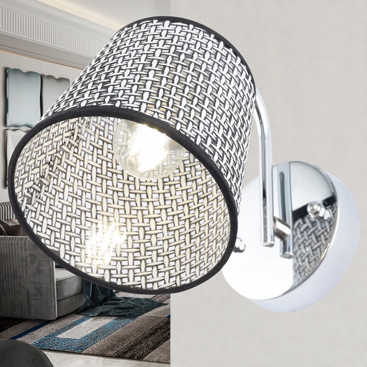 Бра arte milano napoli-320007 320007/1w cr.bk