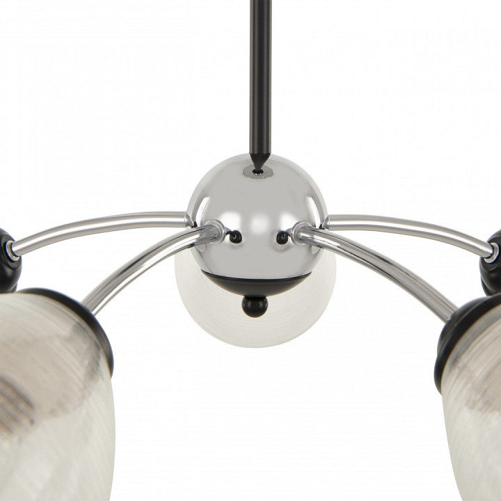 Люстра на штанге arte milano napoli-329007 329007/5 cr.bk