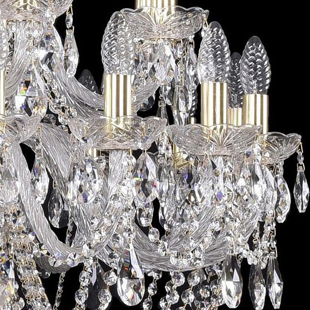 Подвесная люстра bohemia ivele crystal 1402 1402/16+8+4/300/xl-123/3d/g