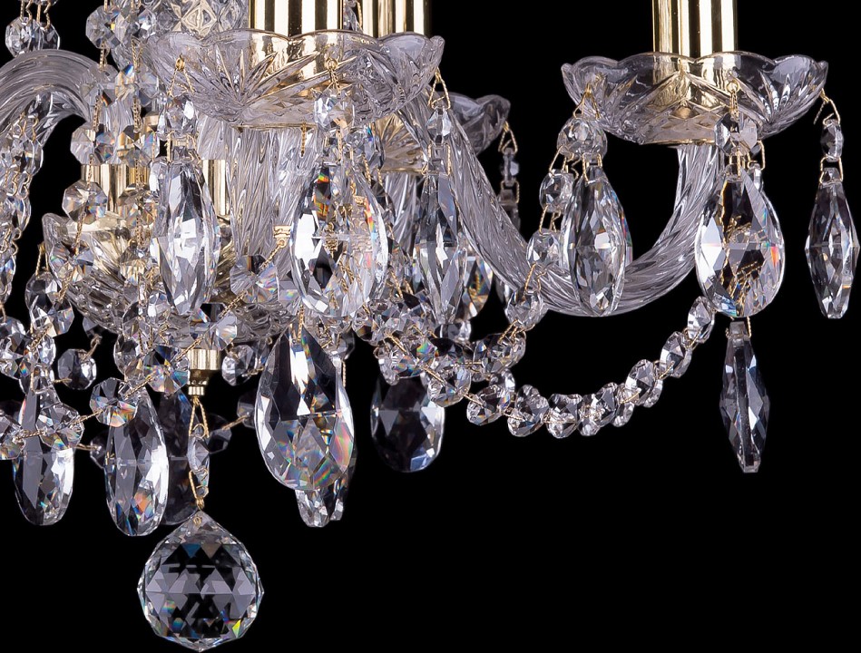 Подвесная люстра bohemia ivele crystal 1402 1402/5/141/g
