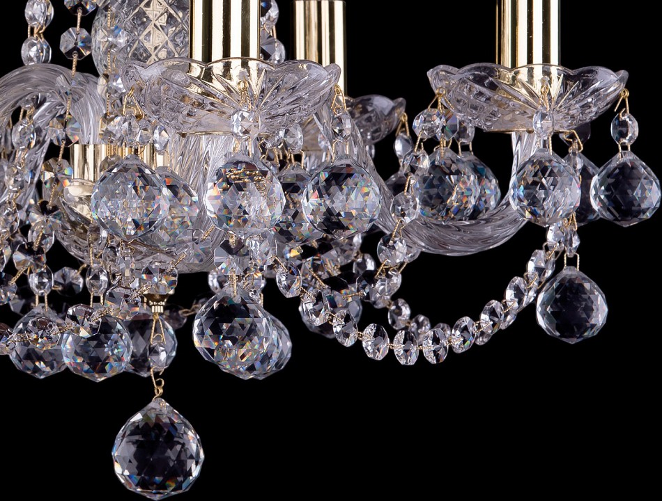 Подвесная люстра bohemia ivele crystal 1402 1402/5/141/g/balls