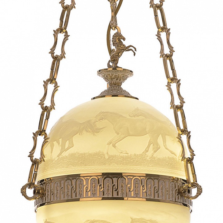 Подвесной светильник bohemia ivele crystal 7100 71000p/25 gw horse y8 fh1s