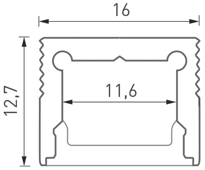 Профиль встраиваемый designled ls 00-00010363