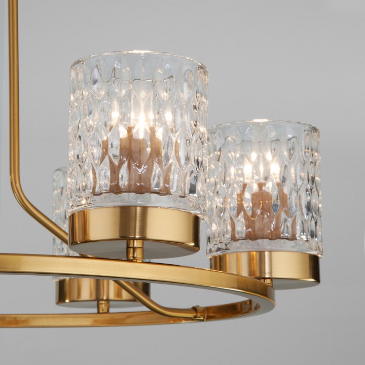 Люстра на штанге eurosvet calle 60127/6 латунь