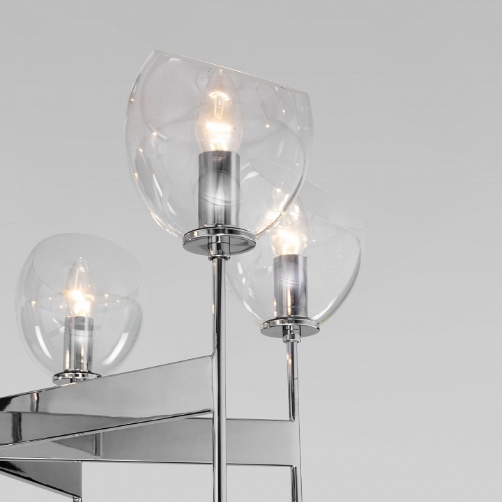 Люстра на штанге eurosvet arrista 60130/6 хром smart