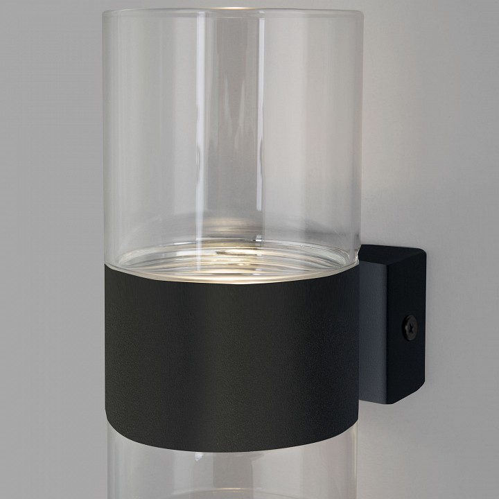 Бра eurosvet watford 40021/1 led черный/прозрачный