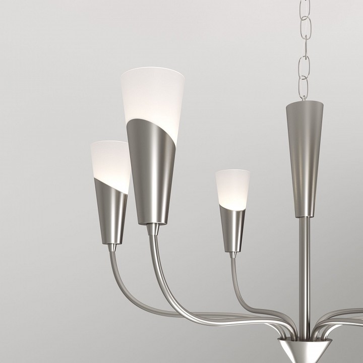 Подвесная люстра eurosvet rhyton 60167/6 никель