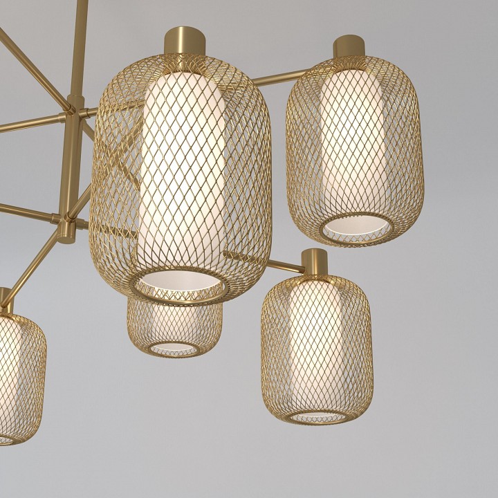 Люстра на штанге eurosvet voile 30192/8 золото