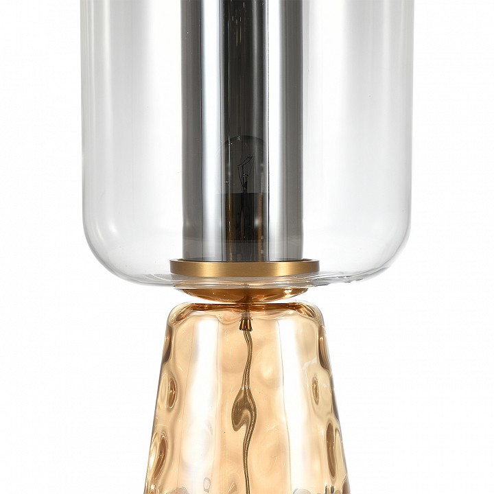 Настольная лампа декоративная indigo strego 11045/1t amber