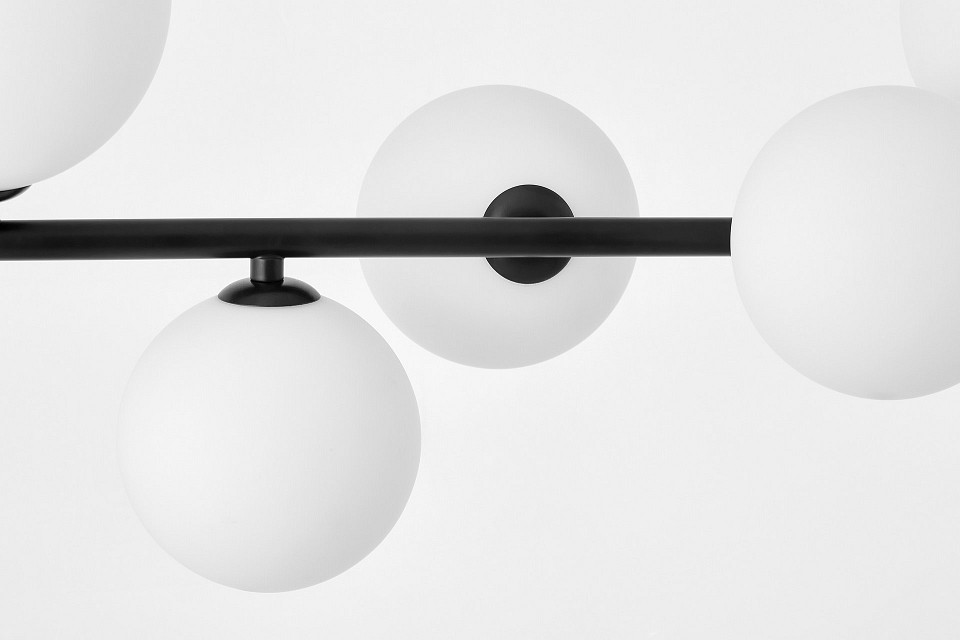 Светильник на штанге lumina deco amadeo ldp 7036-7 bk+wt