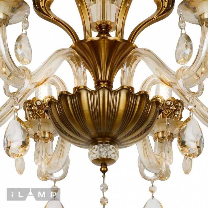 Подвесная люстра ilamp asia 61078-6 br