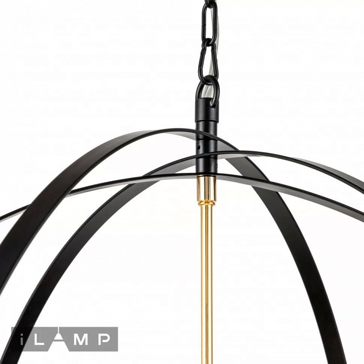 Подвесная люстра ilamp element 9977-800 gl+bk