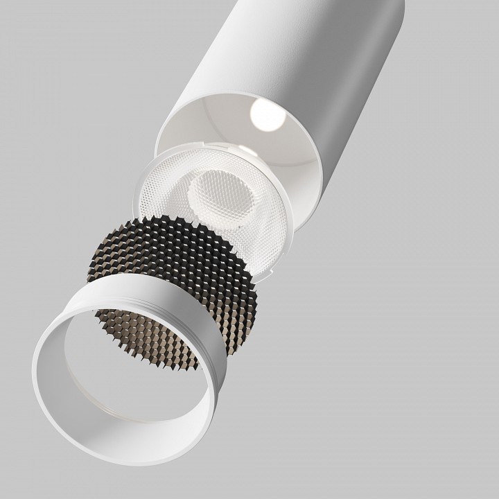 Светильник на штанге maytoni technical focus led c055cl-l12w2.7k-ss-w