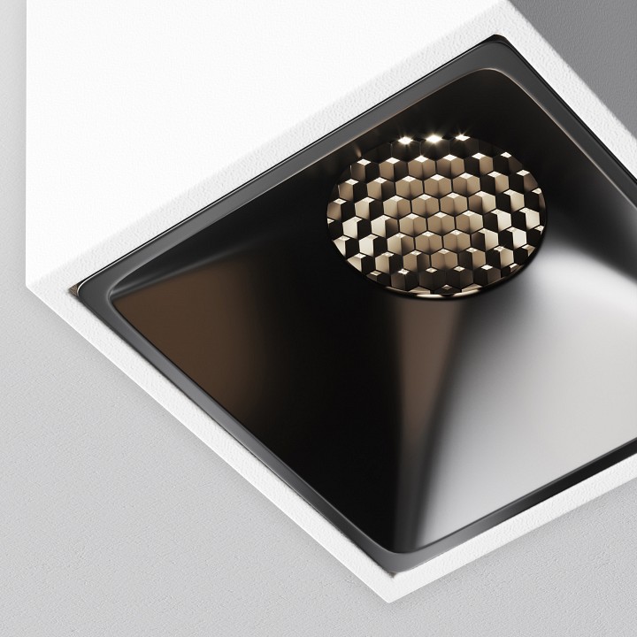 Накладной светильник maytoni alfa led c065cl-8w4k-sq-wb