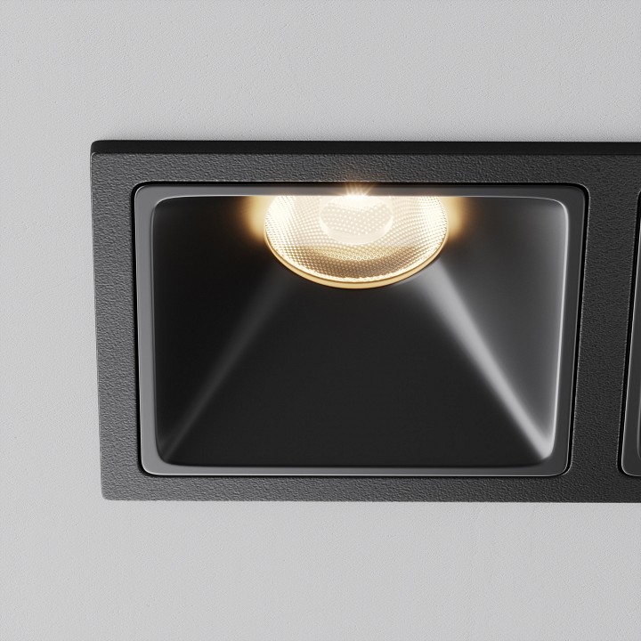 Встраиваемый светильник maytoni alfa led dl043-02-10w3k-sq-b-1