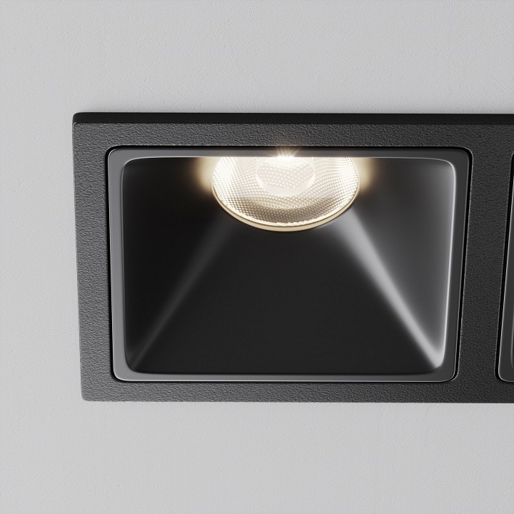 Встраиваемый светильник maytoni alfa led dl043-02-10w4k-sq-b-1