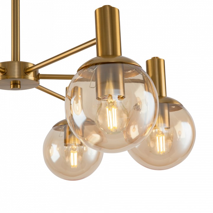 Люстра на штанге freya globo fr5175pl-06bs