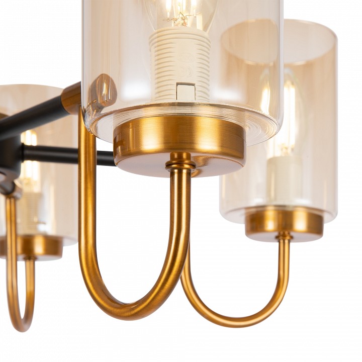 Люстра на штанге freya jewel fr5321cl-05bz