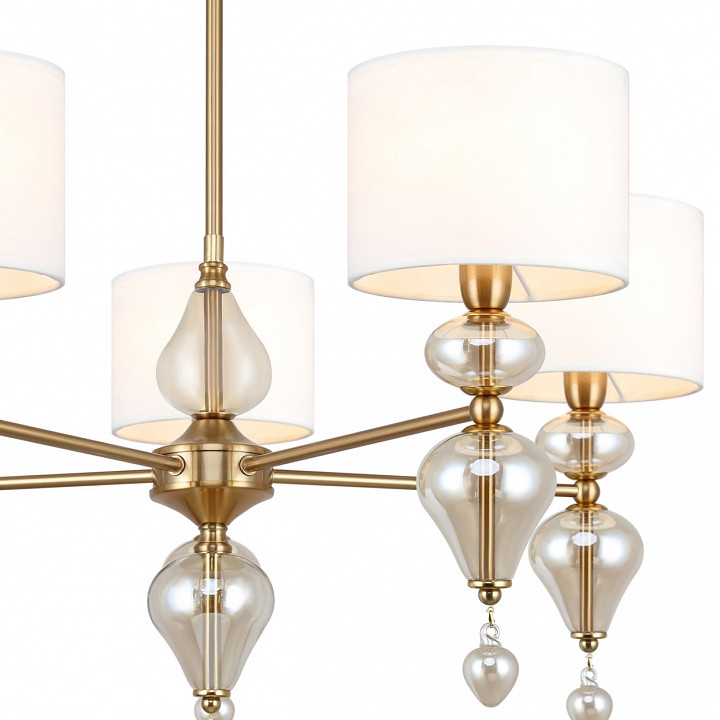 Люстра на штанге freya raise fr5369cl-05bs