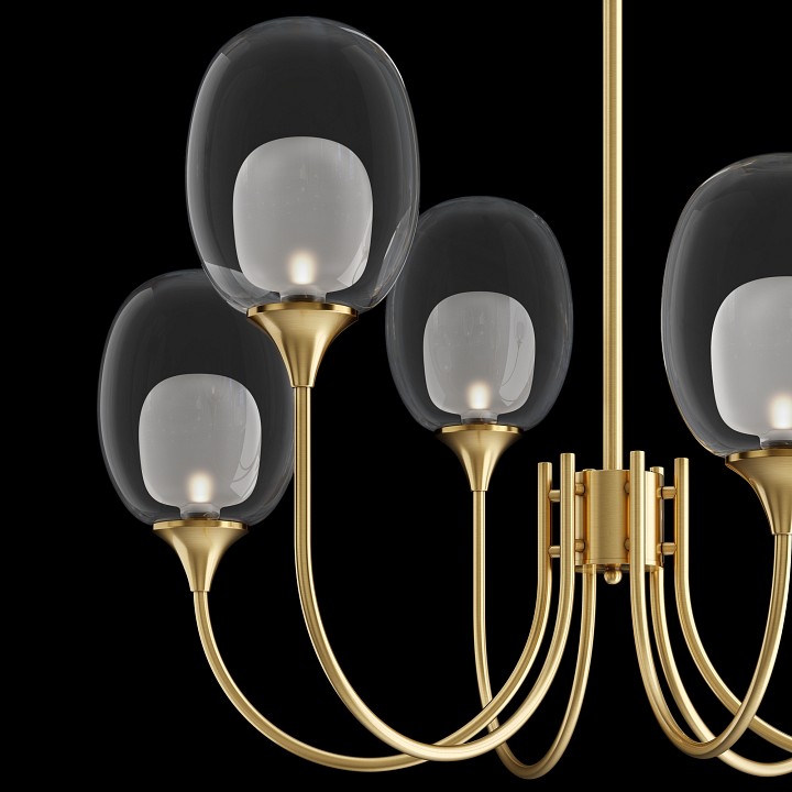 Люстра на штанге maytoni aura mod016pl-06bs