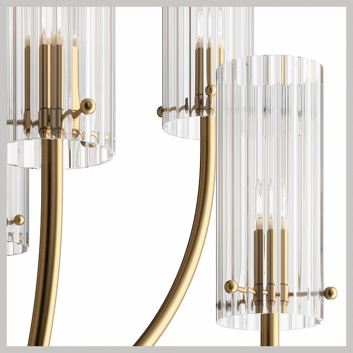 Люстра на штанге maytoni arco mod223pl-08bs