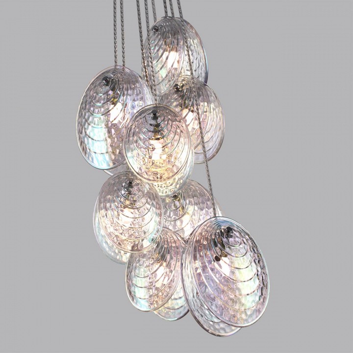 Подвесная люстра odeon light mussels 5039/8