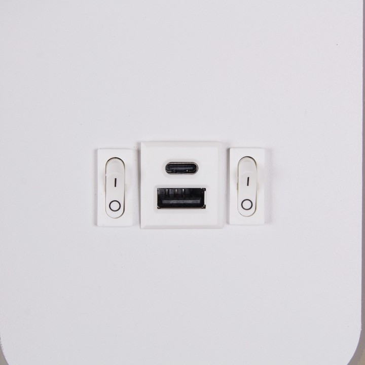 Бра 86204-9.2-001kt led12w+usb wt